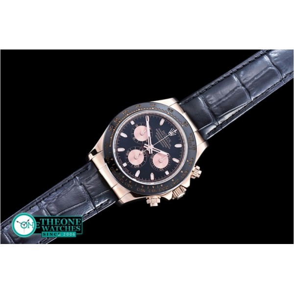 Rolex - Daytona Ref.116515 RG/LE Black/Rose Noob A7750 Mod