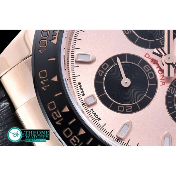 Rolex - Daytona Ref.116515 RG/LE Rose/Blk Noob A7750 Mod