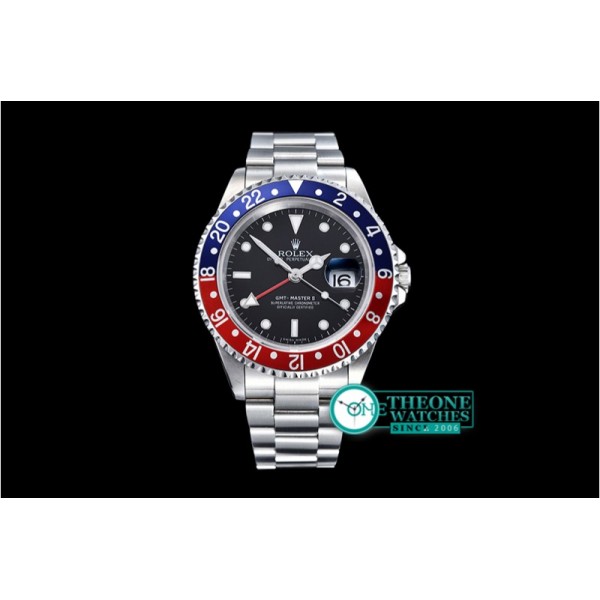 Rolex - GMT II Ref.16710 Pepsi SS/SS Black BP Asia 3186 Mod