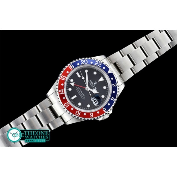 Rolex - GMT II Ref.16710 Pepsi SS/SS Black BP Asia 3186 Mod