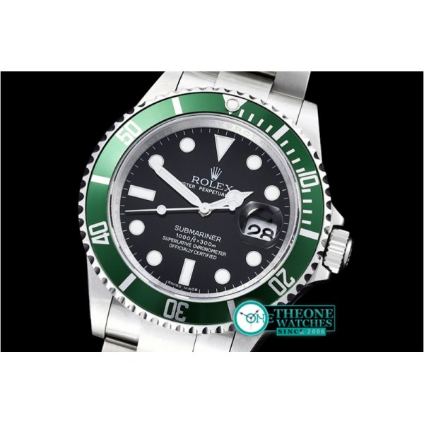 Rolex - Submariner Ref.16610LV SS/SS Black JF A3135 Mod