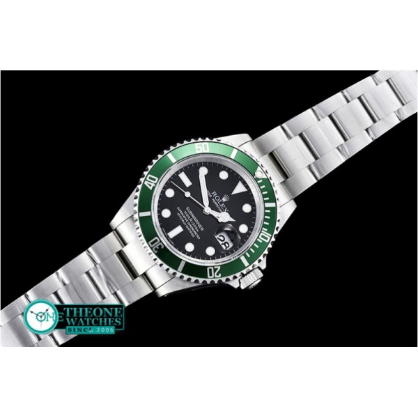 Rolex - Submariner Ref.16610LV SS/SS Black JF A3135 Mod