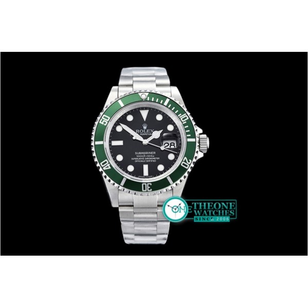 Rolex - Submariner Ref.16610LV SS/SS Black JF A3135 Mod