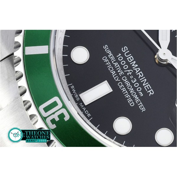 Rolex - Submariner Ref.16610LV SS/SS Black JF A3135 Mod