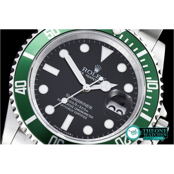 Rolex - Submariner Ref.16610LV SS/SS Black JF A3135 Mod