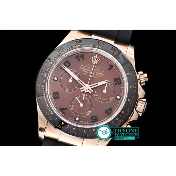 Rolex - Daytona Ref.116515 RG/RU Brown Num Noob A7750 Mod