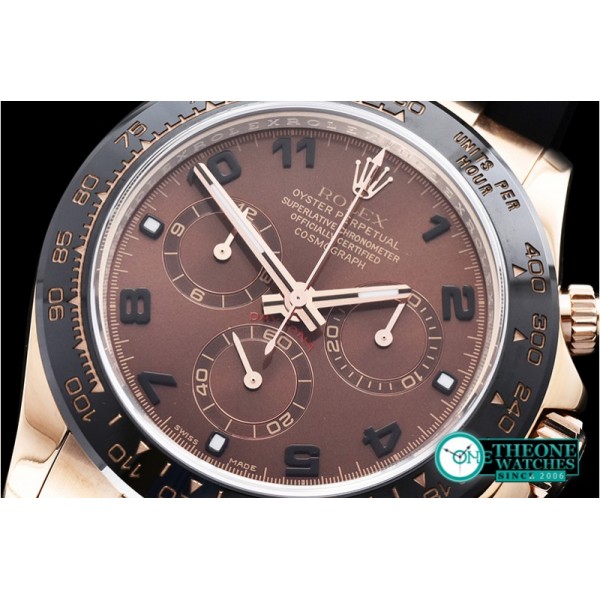 Rolex - Daytona Ref.116515 RG/RU Brown Num Noob A7750 Mod