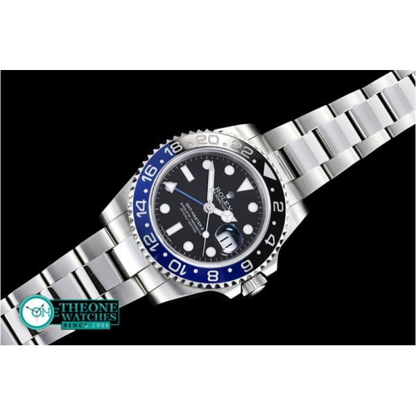 Rolex - GMT II Blue/Black SS/SS Black BP A3186 Mod