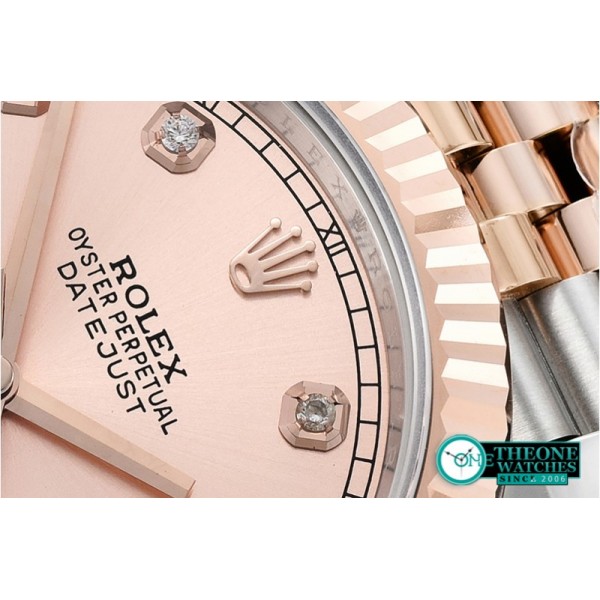 Rolex - DJ2 41mm 18K Wrapped RG/SS Rose Diam Noob A3235 Mod