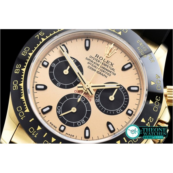 Rolex - Daytona Cer YG/RU Gold Stk BP A7750