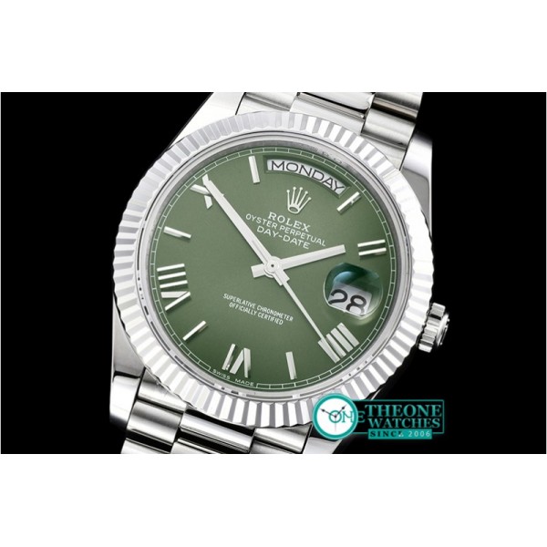 Rolex - DayDate 228206 SS/SS Green Roman BP A3255 Mod