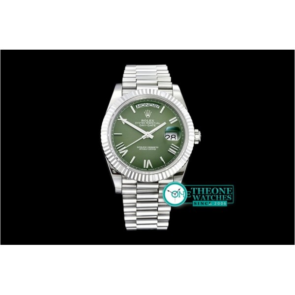 Rolex - DayDate 228206 SS/SS Green Roman BP A3255 Mod