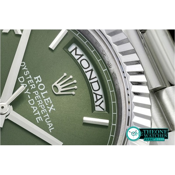 Rolex - DayDate 228206 SS/SS Green Roman BP A3255 Mod