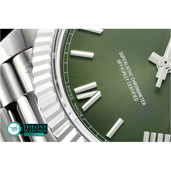 Rolex - DayDate 228206 SS/SS Green Roman BP A3255 Mod