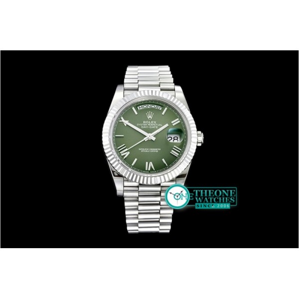 Rolex - DayDate 228206 SS/SS Green Roman BP Swiss 2836