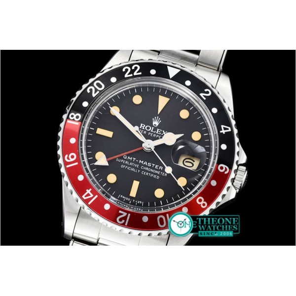 Rolex - GMT Master Ref.1675 Red/Blk SS/SS Swiss 2836 Mod