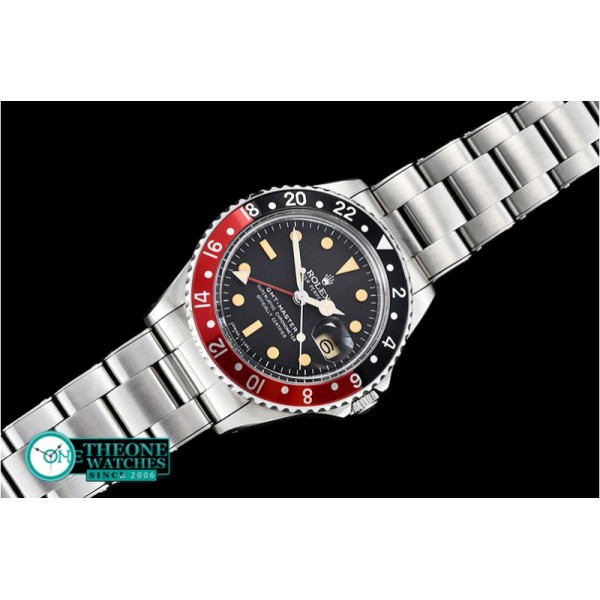 Rolex - GMT Master Ref.1675 Red/Blk SS/SS Swiss 2836 Mod