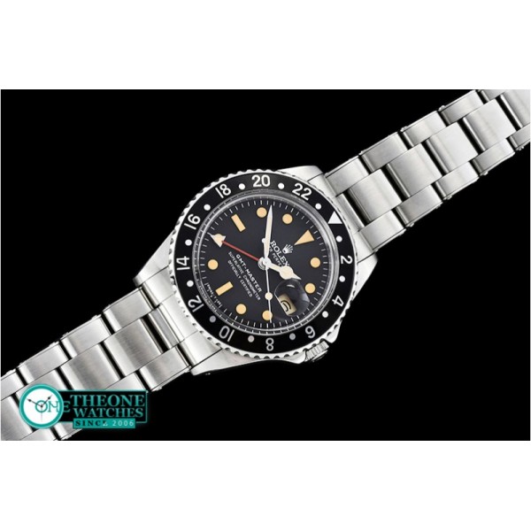 Rolex - GMT Master Ref.1675 Black SS/SS Swiss 2836 Mod