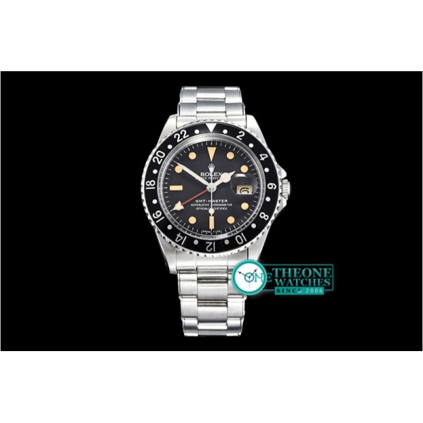 Rolex - GMT Master Ref.1675 Black SS/SS Swiss 2836 Mod