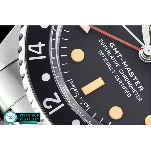 Rolex - GMT Master Ref.1675 Black SS/SS Swiss 2836 Mod