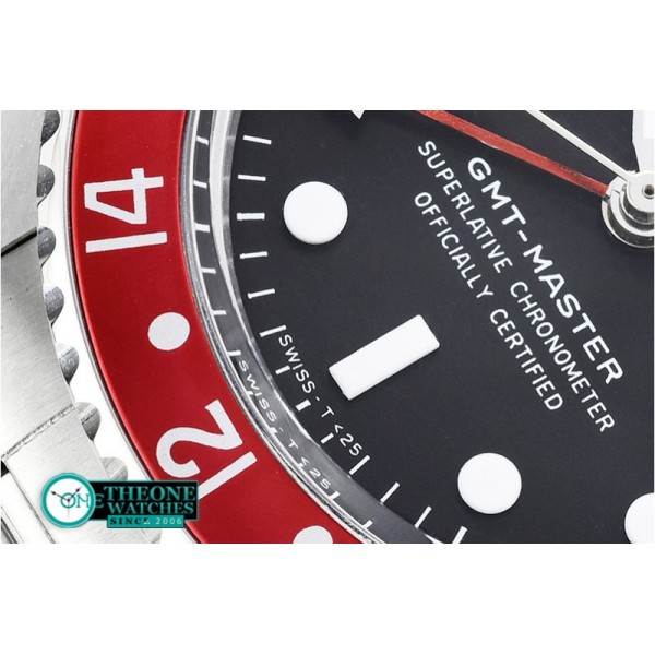 Rolex - GMT Master Ref.1675 Blk/R SS/SS Lum. Swiss 2836 Mod