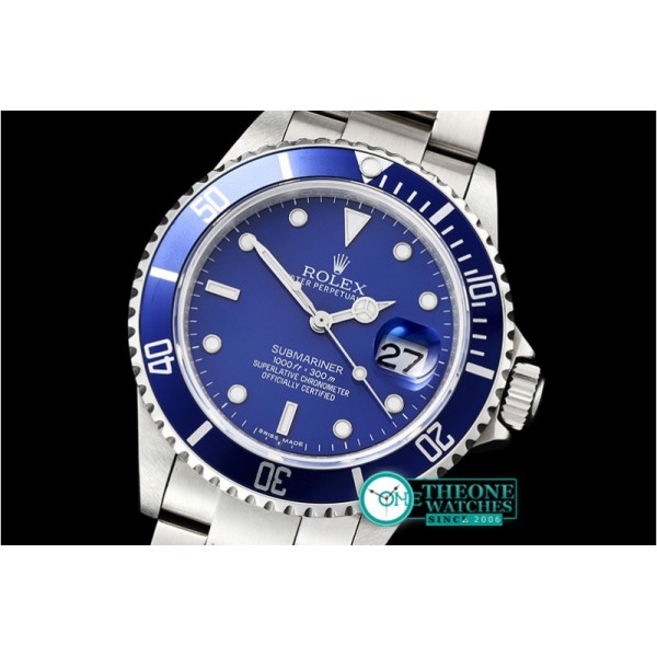 Rolex - Submariner Ref.16610 SS/SS Blue BP A3135 Mod