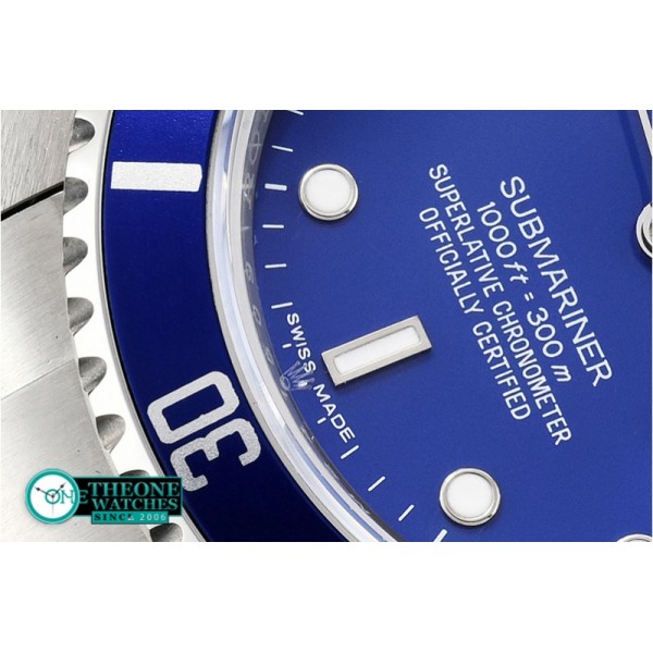 Rolex - Submariner Ref.16610 SS/SS Blue BP A3135 Mod