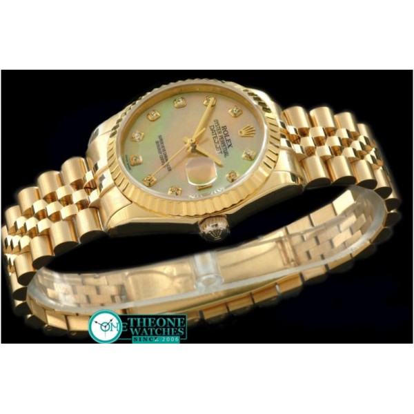 Rolex - YG/YG Jubilee MOP Gold Diamond Swiss Eta 2836-2