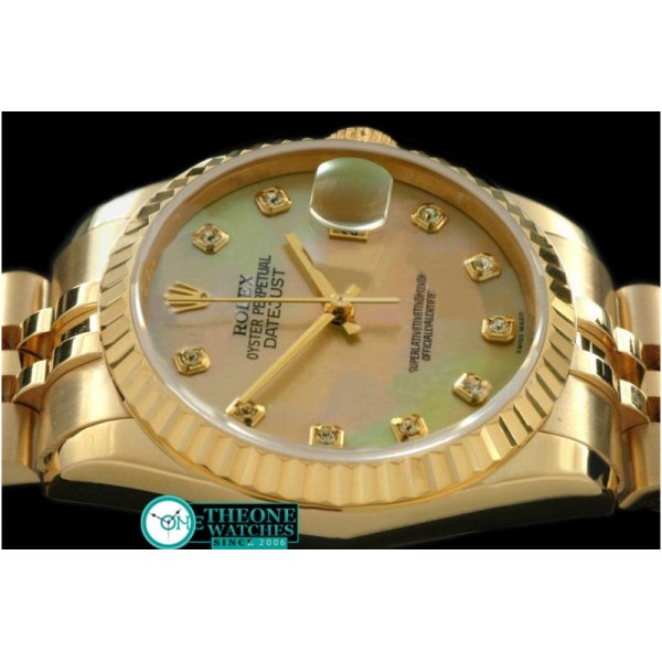 Rolex - YG/YG Jubilee MOP Gold Diamond Swiss Eta 2836-2