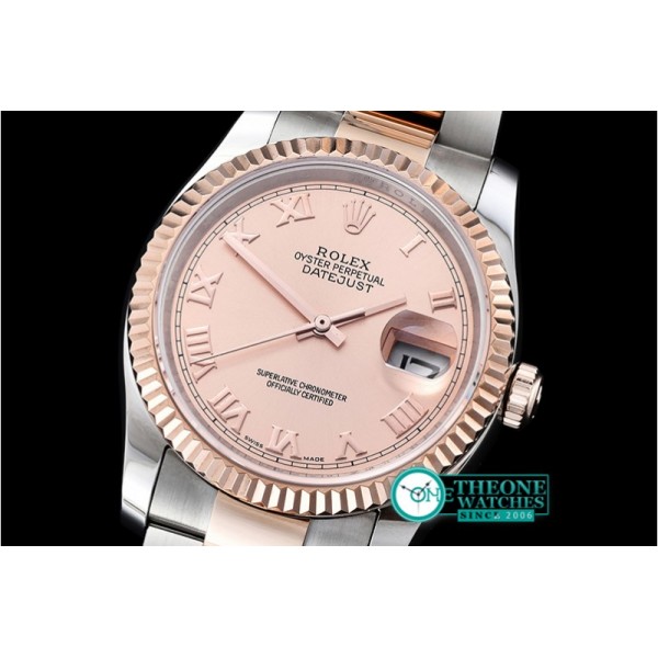 Rolex - DJ 36mm Oyst Flt RG/SS (Wrap) Rose Gold BP A3135 Mod