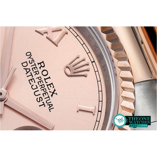 Rolex - DJ 36mm Oyst Flt RG/SS (Wrap) Rose Gold BP A3135 Mod