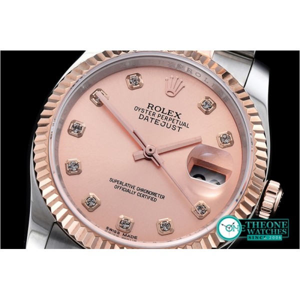 Rolex - DJ 36mm Jub Flt RG/SS (Wrap) Rose Gold D BP A3135 Mod