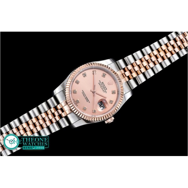 Rolex - DJ 36mm Jub Flt RG/SS (Wrap) Rose Gold D BP A3135 Mod