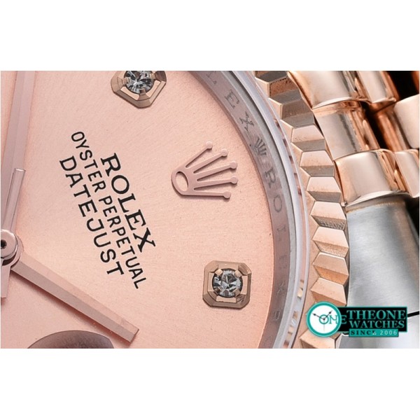 Rolex - DJ 36mm Jub Flt RG/SS (Wrap) Rose Gold D BP A3135 Mod