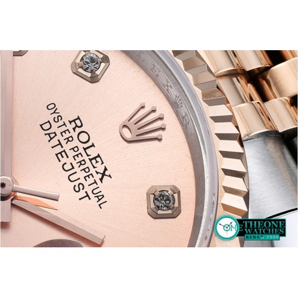 Rolex - DJ 36mm Jub Flt RG/SS Rose Gold D BP A3135 Mod