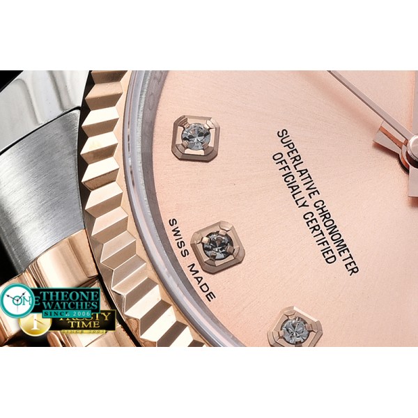 Rolex - DJ 36mm Jub Flt RG/SS Rose Gold D BP A3135 Mod