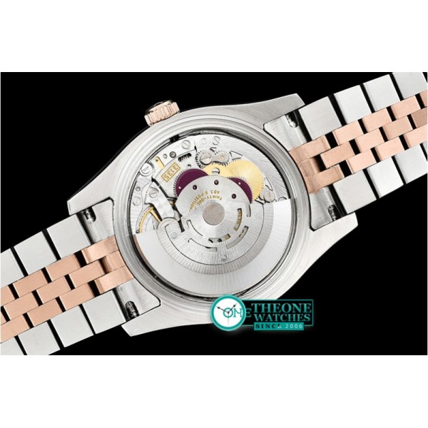 Rolex - DJ 36mm Jub Flt RG/SS Rose Roman BP A3135 Mod