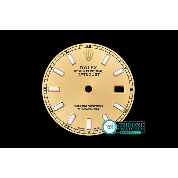 Rolex - DJ 36mm Jub Flt YG/SS Gold Sticks BP A3135 Mod