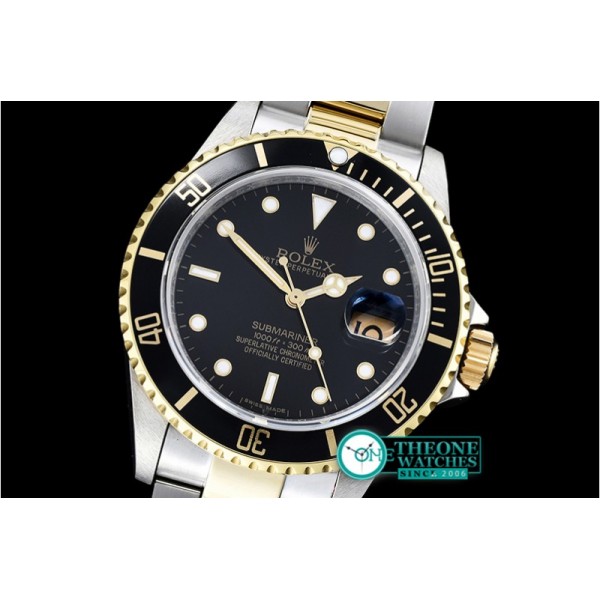 Rolex - Submariner 16613 YG/SS Black BP Ult A3135 Mod