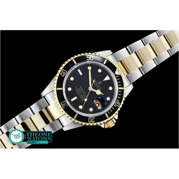 Rolex - Submariner 16613 YG/SS Black BP Ult A3135 Mod