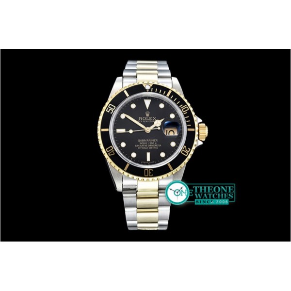 Rolex - Submariner 16613 YG/SS Black BP Ult A3135 Mod