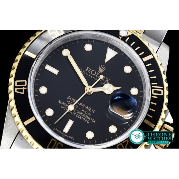 Rolex - Submariner 16613 YG/SS Black BP Ult A3135 Mod