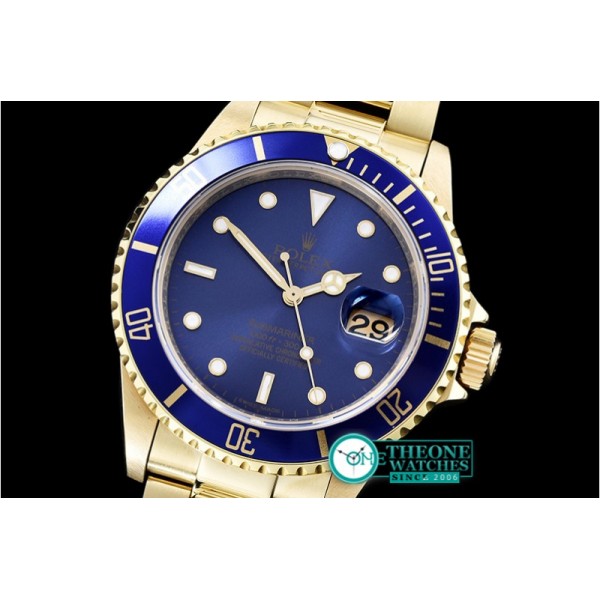 Rolex - Submariner 16618 YG/YG Blue BP Ult A3135 Mod