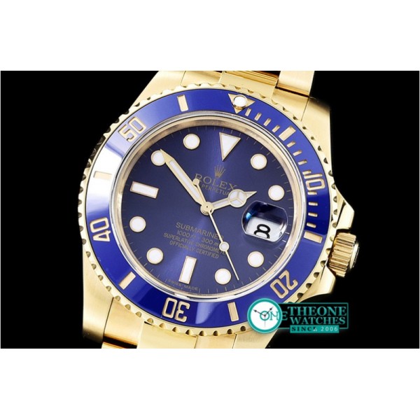 Rolex - Submariner 116618 YG/YG Blue BP Ult A3135 Mod