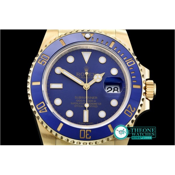 Rolex - Submariner 116618 YG/YG Blue BP Ult A3135 Mod