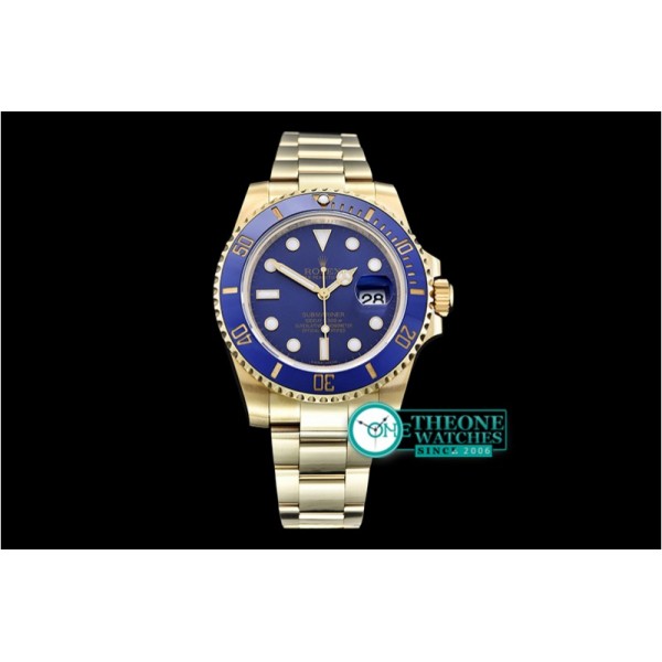 Rolex - Submariner 116618 YG/YG Blue BP Ult A3135 Mod