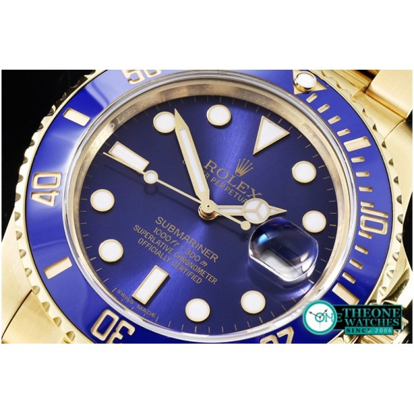 Rolex - Submariner 116618 YG/YG Blue BP Ult A3135 Mod