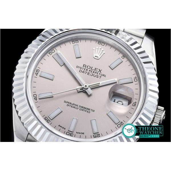 Rolex - DJ2 41mm Jub Flt SS/SS Light Grey Stk BP A3235 Mod