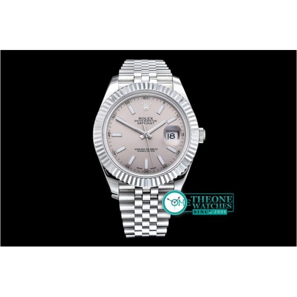 Rolex - DJ2 41mm Jub Flt SS/SS Light Grey Stk BP A3235 Mod