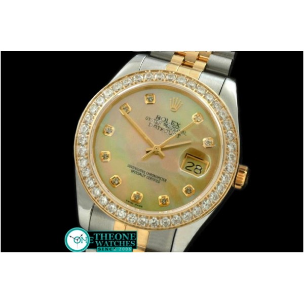 Rolex - SS/YG Jubilee MOP Gold Diamond Swiss Eta 2836-2